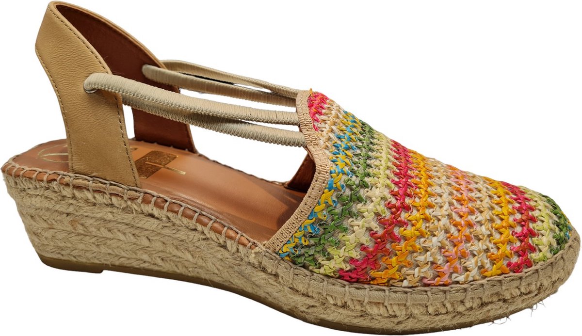 Viguera 1834 Crochet Camel Dames Sandaletten - Multi - 39