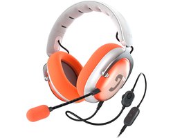 Teufel ZOLA - Bedrade over-ear gaming headset - Home-office - 7.1 binaurale surround sound - lichtgrijs Coral Red