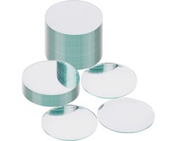 Belle Vous Ronde Muur Tegels (50 Pak) – 7,5 cm – Spiegel Glazen Tegels Voor DIY Projecten, Hobby en Huis Decoratie – Mozaïek Decor Spiegels Voor Woon en Slaapkamer