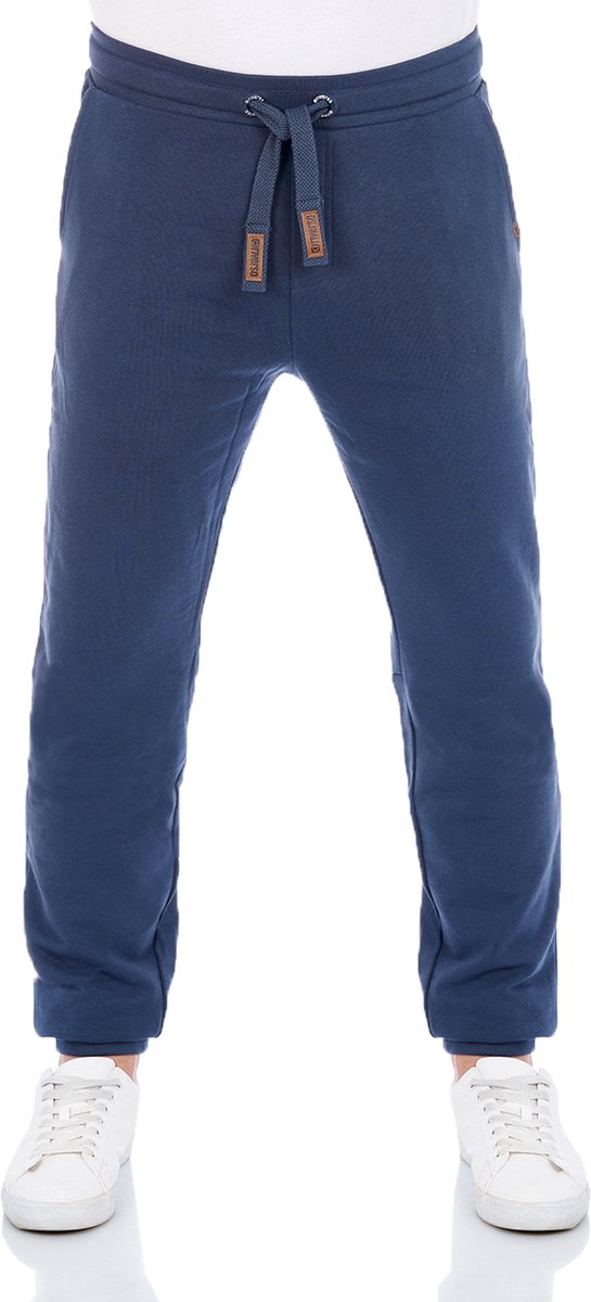 riverso Heren Joggingbroek RIVKasper regular/straight Blauw M Volwassenen Joggingbroek met Trekkoord