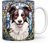 Mok met Border Collie Beker voor koffie of tas voor thee, cadeau voor dierenliefhebbers, moeder, vader, collega, vriend, vriendin, kantoor