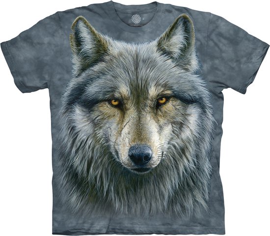 T-Shirt Mountain Artwear Warrior Wolf XL - XL