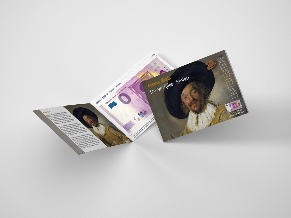 0 Euro biljet Nederland 2024 - 1 Frans Hals De vrolijke drinker LIMITED EDITION
