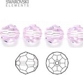 Swarovski Elements, 18 stuks Swarovski ronde kralen, 8mm, rosaline, (5000)