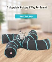 house toys, play tunnel for cats, puppies, rabbits, small animals 60 x 31 x 4 cm