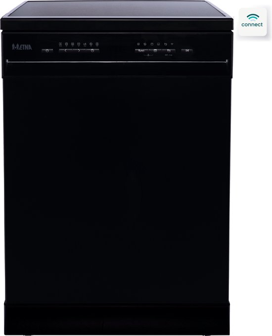 ETNA VWV240CZWA - Vrijstaande vaatwasser - Zwart - 60 cm - ETNA Connect App