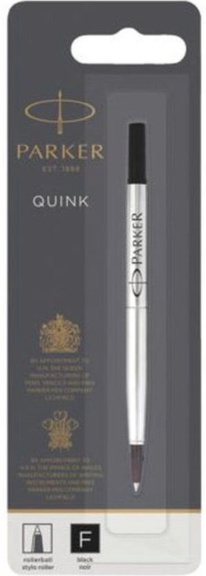 PARKER laadt voor balpen op | medium tip | QuinkFlow zwarte inkt | pak