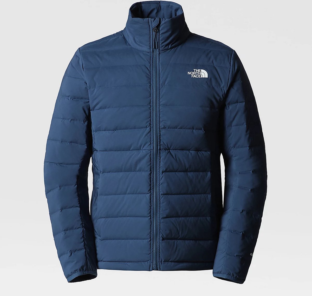 The North Face Belleview Stretch Down Hoodie Heren Isolatiejas Shady Blauw