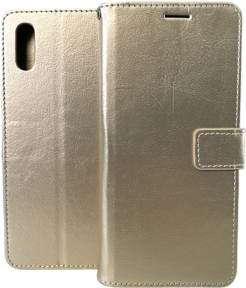 Portemonnee Book Case Hoesje Geschikt voor: Realme 7 - goud