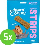 Edgard & Cooper Strips Salmon 75 gr - Hondensnack - 5 verpakkingen