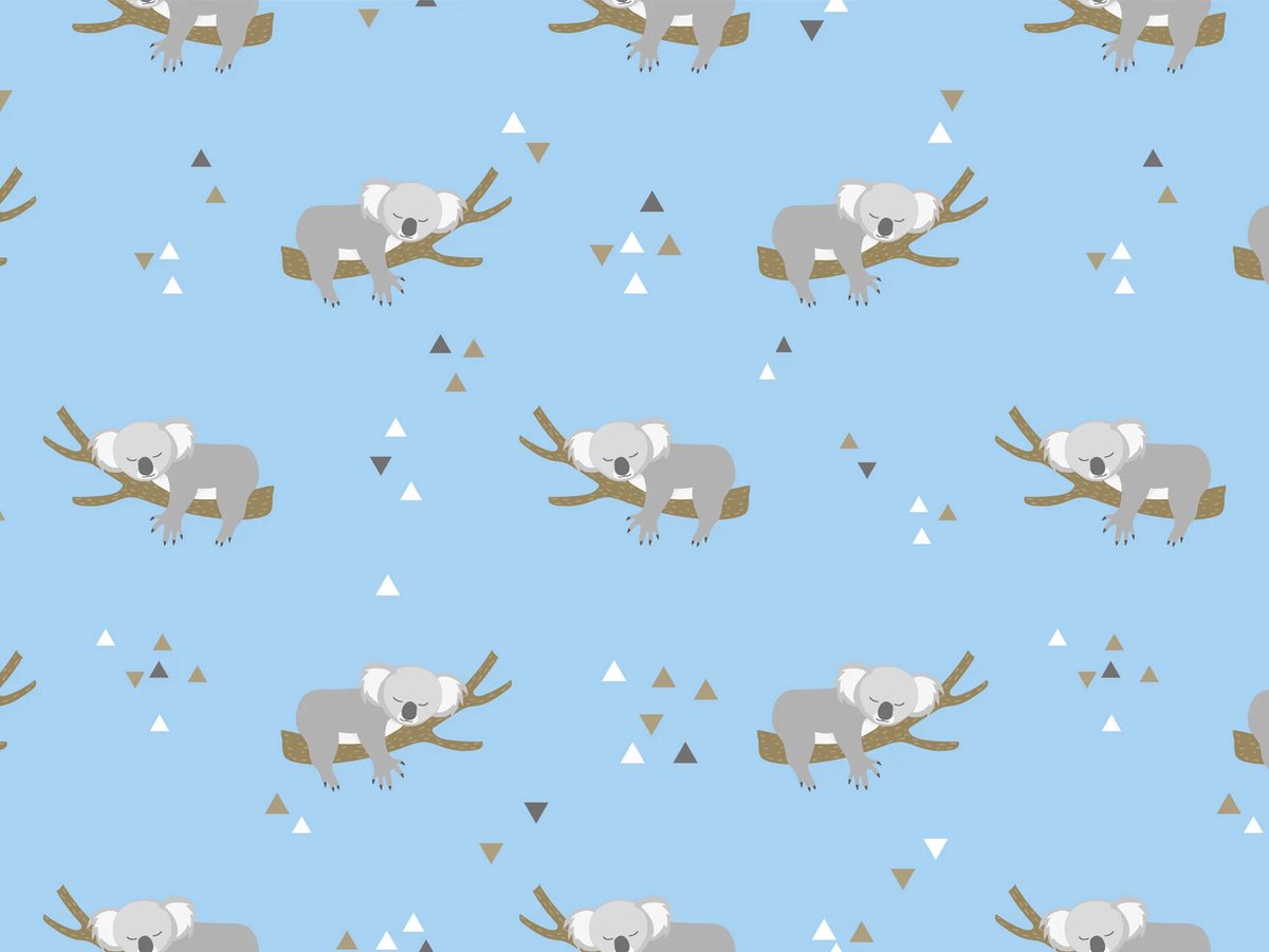 kinderkamerkleed vinyl | | Lazy Koala