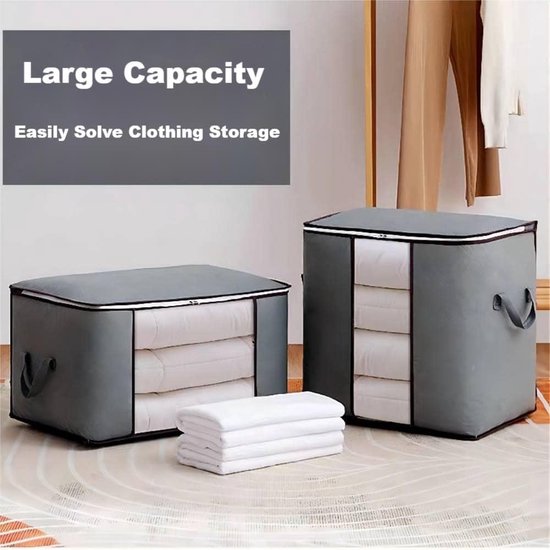boîte de rangement pour vêtements \ Bacs de rangement pliables Organisateur de placard \ Sacs de rangement pour vêtements 34L x 26W x 7H centimètres
