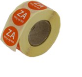 Etiketten afwasbaar - Daymark - Ø 1,9 cm - Oranje - Zaterdag weg op maandag