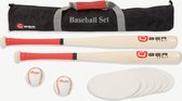 Baseball Set / Baseball set - uit ECO hardhout, in handige transsporttas