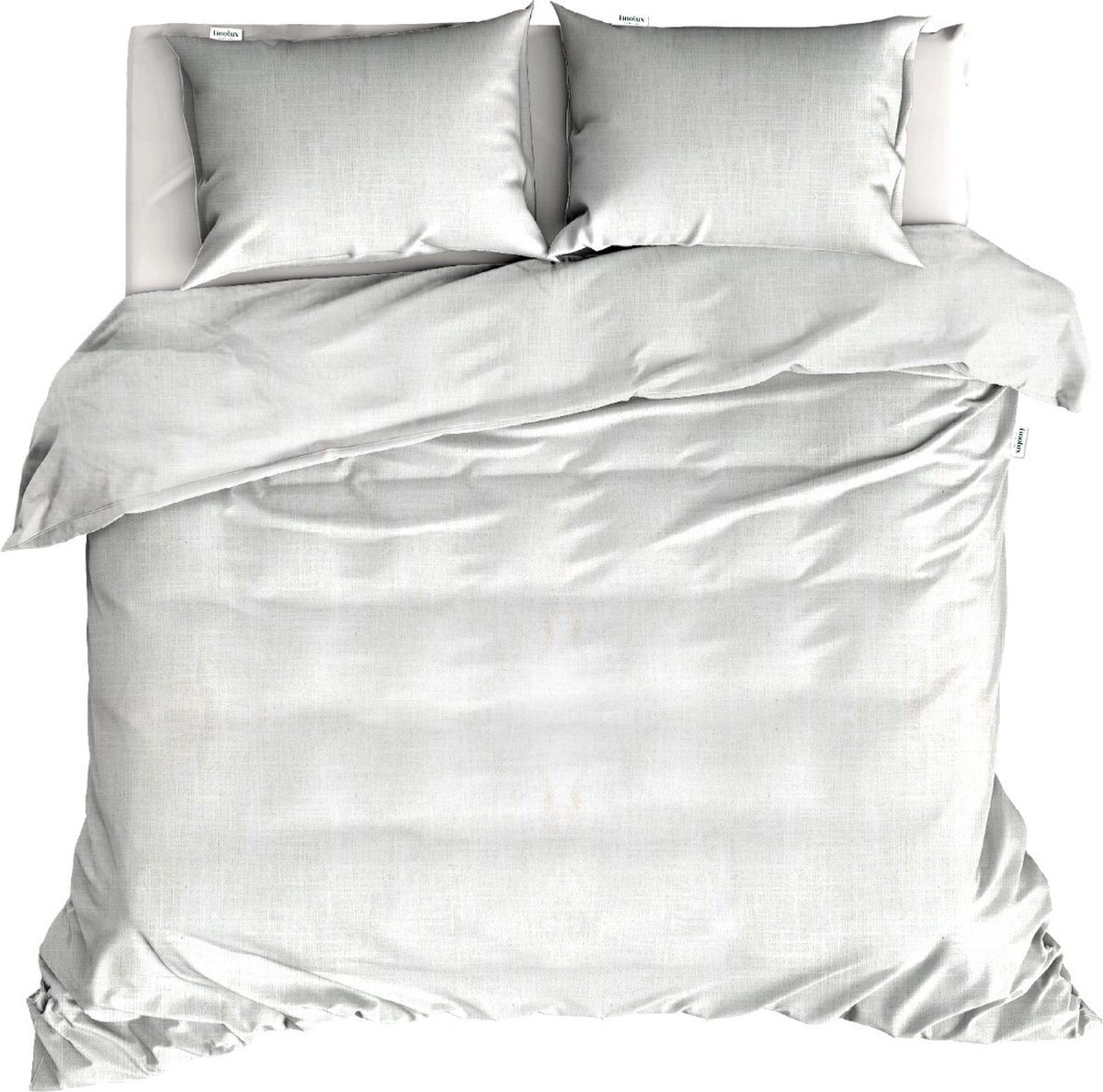 Linolux Dekbedovertrek Linen White Lits-jumeaux