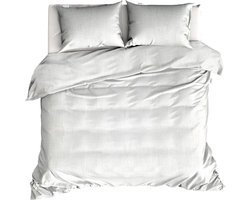 Linolux Dekbedovertrek Linen White Lits-jumeaux