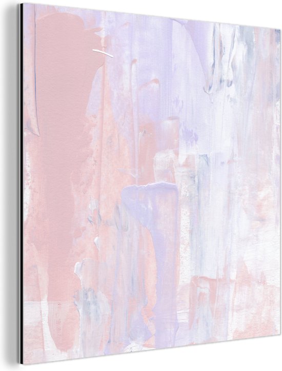Décoration murale Métal - Aluminium Peinture Industriel - Peinture - Pastel - Design - 90x90 cm - Dibond - Photo sur aluminium - Décoration murale industrielle - Pour le salon/chambre