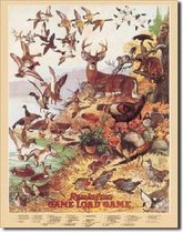 Remington  Game Load Game  Metalen wandbord 31,5 x 40,5 cm.
