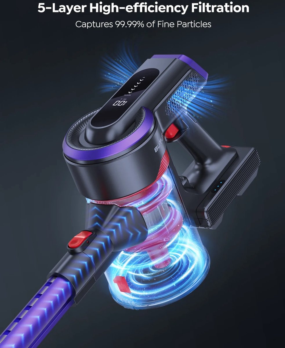 Steelstofzuiger - Stofzuiger - Stofzuiger zonder Zak - afbeelding 3