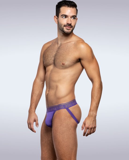 Garçon Jockstrap Purple - MAAT S - Heren Ondergoed - Jockstrap voor Man - Mannen Jock