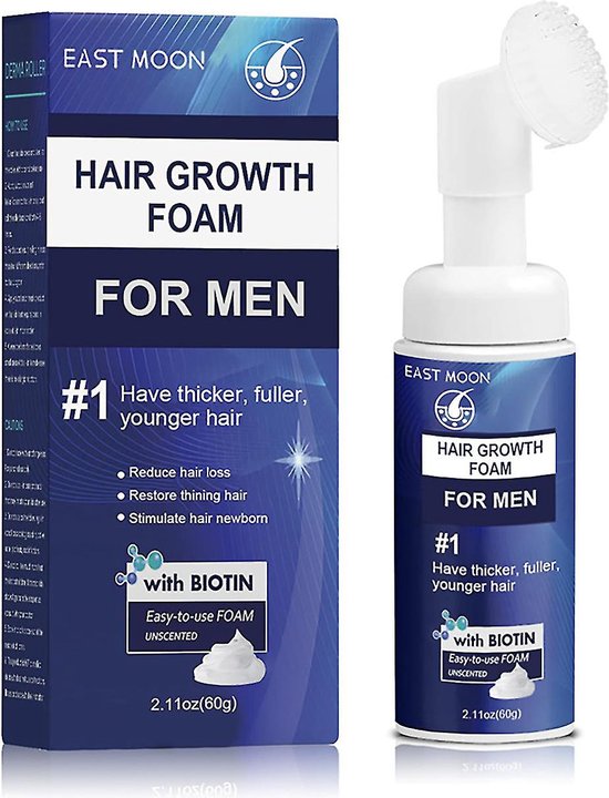 Foto: East moon haargroei stimulator foam minoxidil 5 alternatief haargroei schuim haargroei versneller haargroeimiddel haaruitval mannen haargroei producten vrouwen haargroei olie haargroei mannen