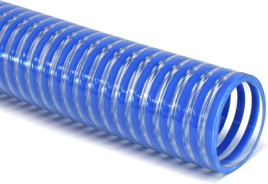 Foto: Azur zuigslang voor waterpomp 25mm 1 inch blauw transparant 10 meter lengte retour niet mogelijk 