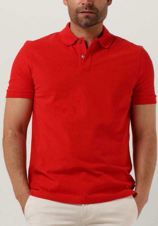 Boss Pallas Polo's & T-shirts Heren - Polo shirt - Rood - Maat S