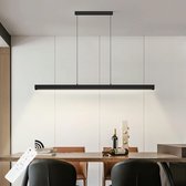 D&B - Lampe suspendue - Lampe de table - Lampe suspendue Salle à manger - Zwart - Moderne - Dimmable - 150 CM - Hauteur réglable - Avec télécommande
