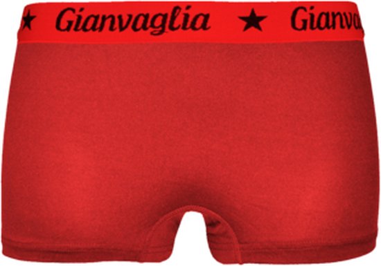 GIANVAGLIA® Deluxe GVG-8037 5-Pack Dames Katoenen Boxershort M Rood