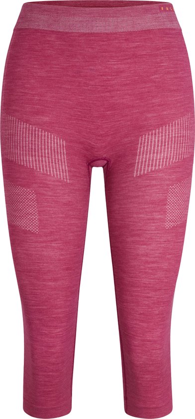FALKE dames 3/4 tights Wool-Tech - thermobroek - lichtpaars (radiant orchid) - Maat: S