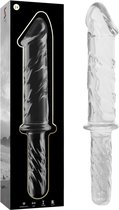 NEBULA SERIES BY IBIZA - MODEL 24 DILDO BOROSILICATE GLASS 28.5 X 5 CM CLEAR | FANTASY DILDO | ANAAL DILDO | SEX TOYS VOOR VROUWEN | SEX TOYS VOOR KOPPELS