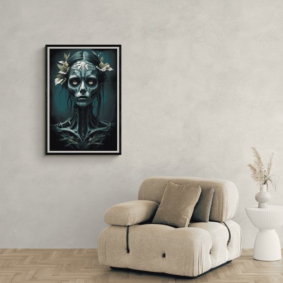 Dia de los Muertos Poster | Zombies Poster | Jour des Morts Poster | Résumé Affiche | 51x71cm | Décoration murale | Affiche murale | MT | Convient pour l'encadrement