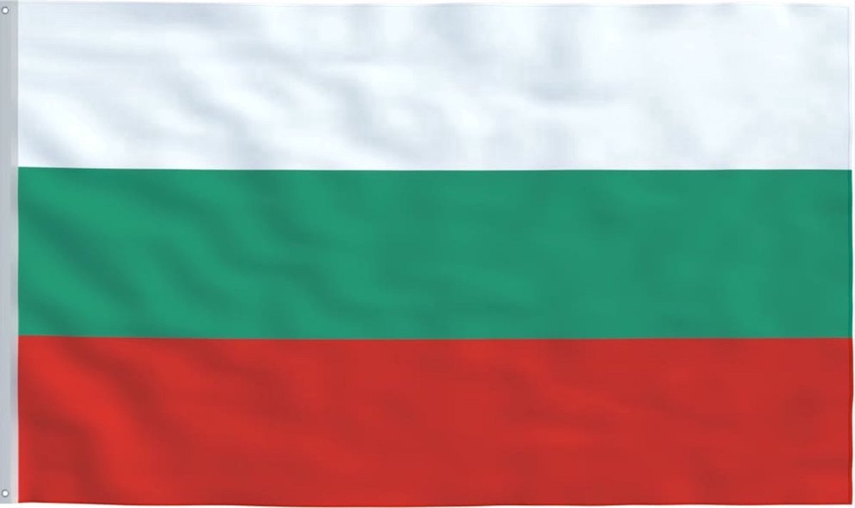 New Age Devi - Bulgaarse Vlag - 90x150cm - Originele Kleuren - Sterke Kwaliteit - Incl. Bevestigingsringen - Bulgarije Flag