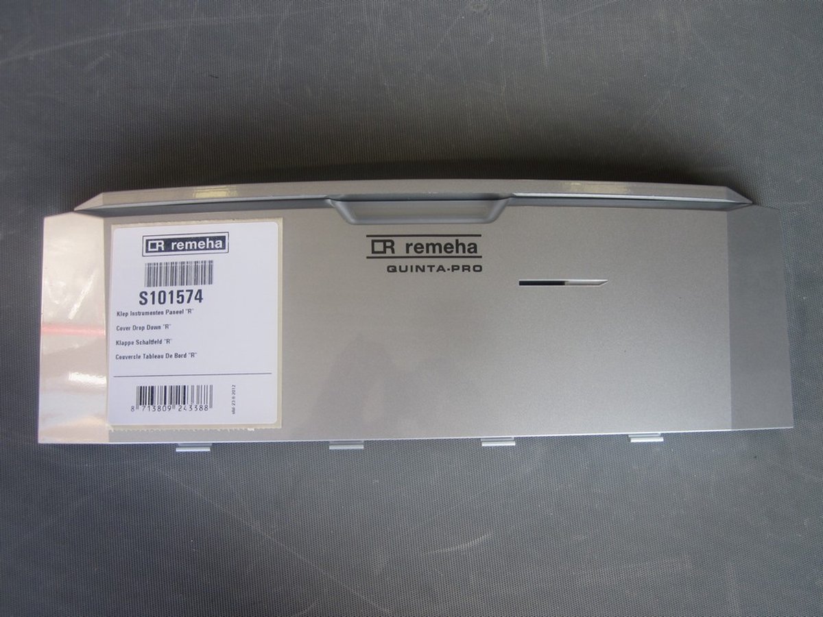 Remeha Quinta Pro Solo en andere series klep instrumentenpaneel R