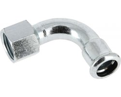 Bonfix PRESS Staalverzinkt bocht 90° met lange bi.dr. Rp3/4 bix22mm