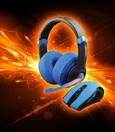 Dragonwar Comboset - 2in1 Gaming Headset + Gaming Muis - Blauwe Editie