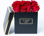 Bloomgift | Romantisch Cadeau | Rozen Giftbox | Medium | Verse rode rozen