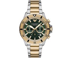 Emporio Armani Diver AR11586 Horloge - Staal - Multi - Ø 43 mm