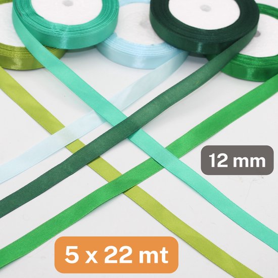 Fluweel lint 1.5 cm breed donker groen - Goedkoop lint, linten groothandel, organza lint, satijn lint