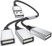 Velox Usb Splitter Voor Laptop - 1 Pak / Zwart