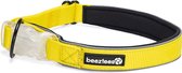 Beeztees Safety Gear Parina - Hondenhalsband - Nylon - Geel - 50-55x2,5 cm
