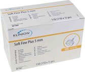 Voordeelverpakking 3 X Klinion diabetes Soft Fine Plus Naalden 5mm, 110 stuks