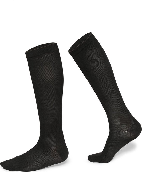 New Age Devi - Zwarte Compressie- Steun- en Reiskousen - Maat L - voor Sport en Comfort van Merkloos — afbeelding 2