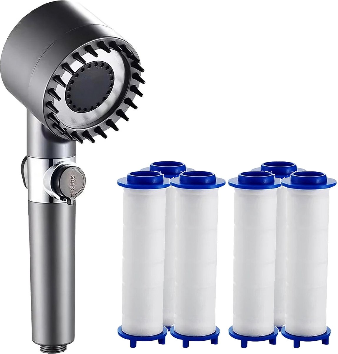 Premium Power-Shower - met 5+1 GRATIS filters! - Krachtig Douchen - Waterbesparend
