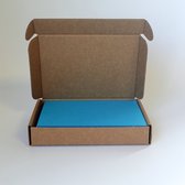 75x Cartes Blanco A6 en boîte - Blauw - 270g/ m2