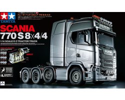 Tamiya Modelbouwpakket Auto - 56371 RC Scania S770 V8 Truck 8X4 SLT Zwaar Transport RC Plastic - 1:14 - Modelbouw
