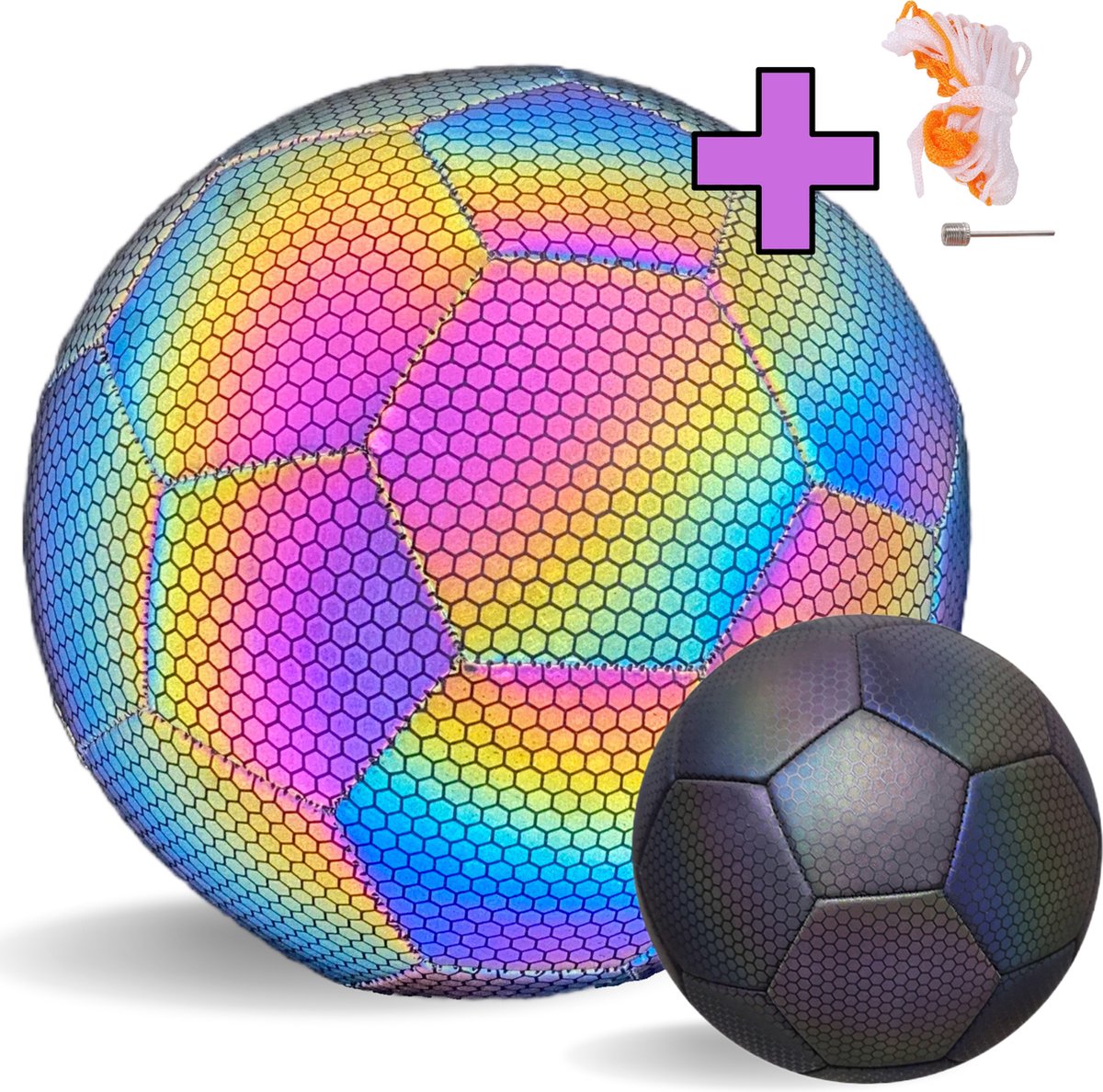 Wellness fleece Glow in the Dark voetbal, lichtgrijs | Stoffen Hemmers Wellness fleece Glow in the Dark voetbal, lichtgrijs | Stoffen Hemmers
