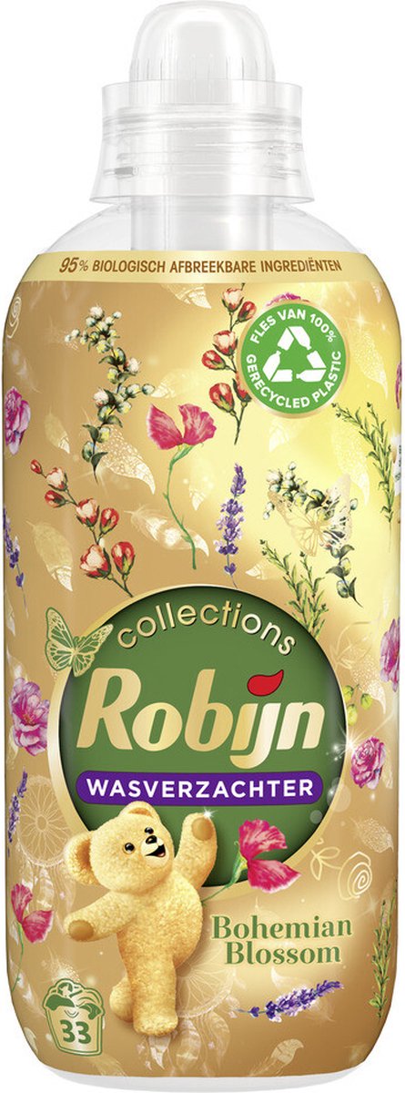 Goedkoopste Robijn Wasverzachter Bohemian Blossom 33 Wasbeurten 825 ml