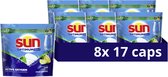 Sun - Vaatwascapsules - Optimum - All-in-1 - Citroen - 100% oplosbaar tabletfolie - 144 Vaatwastabletten - Voordeelverpakking