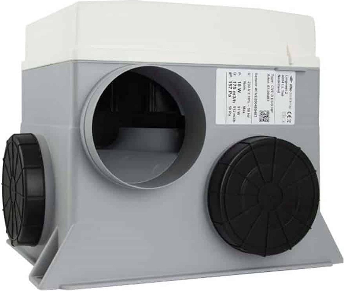 Itho Daalderop CVE-S eco fan ventilator box alles-in-1 pakket SE 325m3/h + vochtsensor + RFT-N auto - euro stekker — afbeelding 2